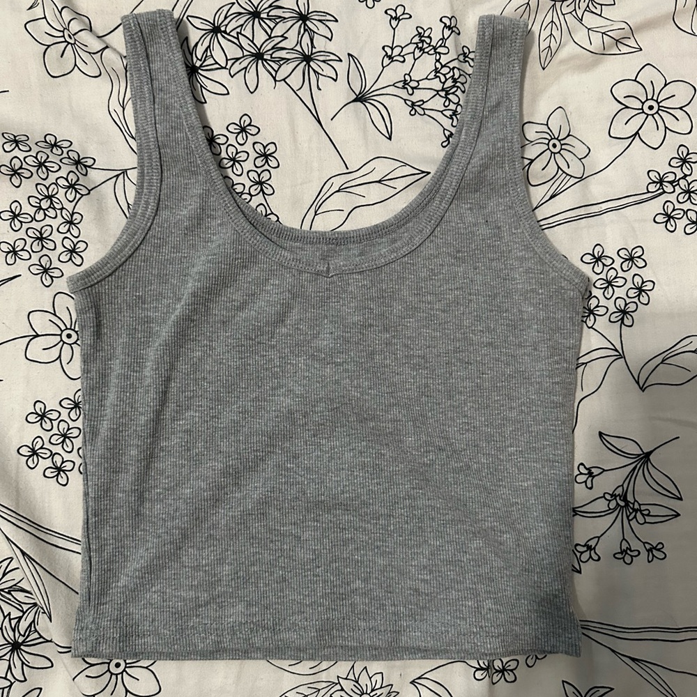 Grey shein tank top